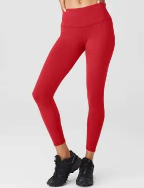 7/8 High Waisted Airbrush Legging - Classic Red