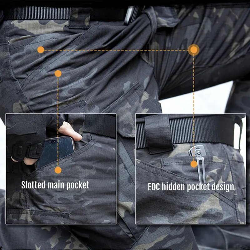 Archon IX8 Outdoor Waterproof Tactical Pants Dark-multicam