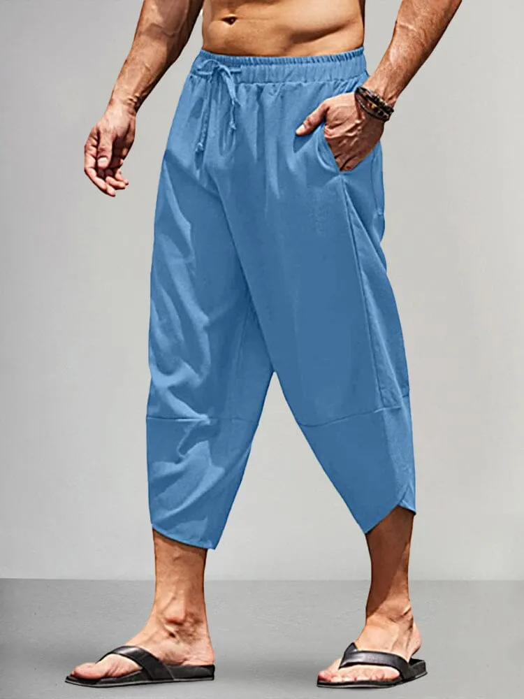 Casual Linen Loose Style Pants