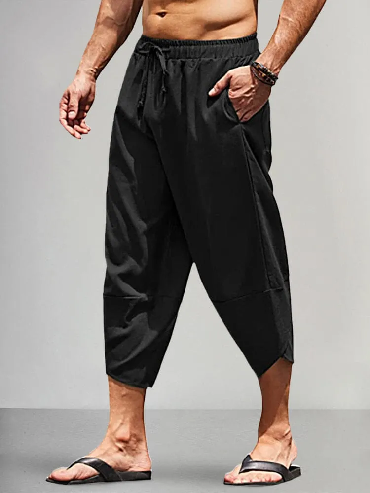 Casual Linen Loose Style Pants