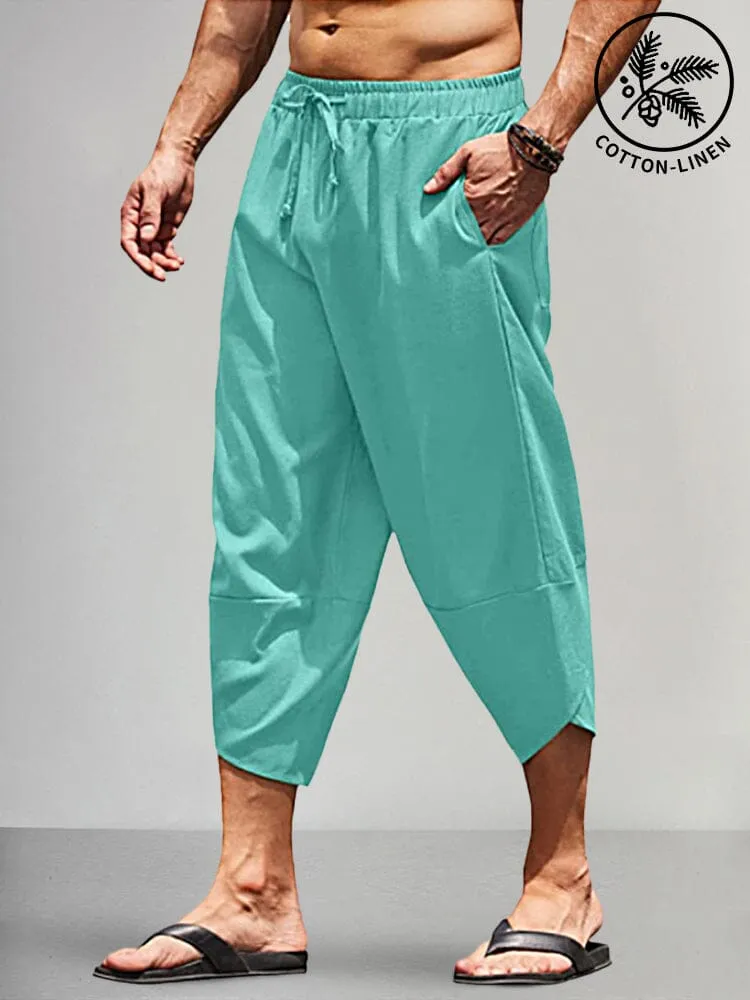 Casual Linen Loose Style Pants