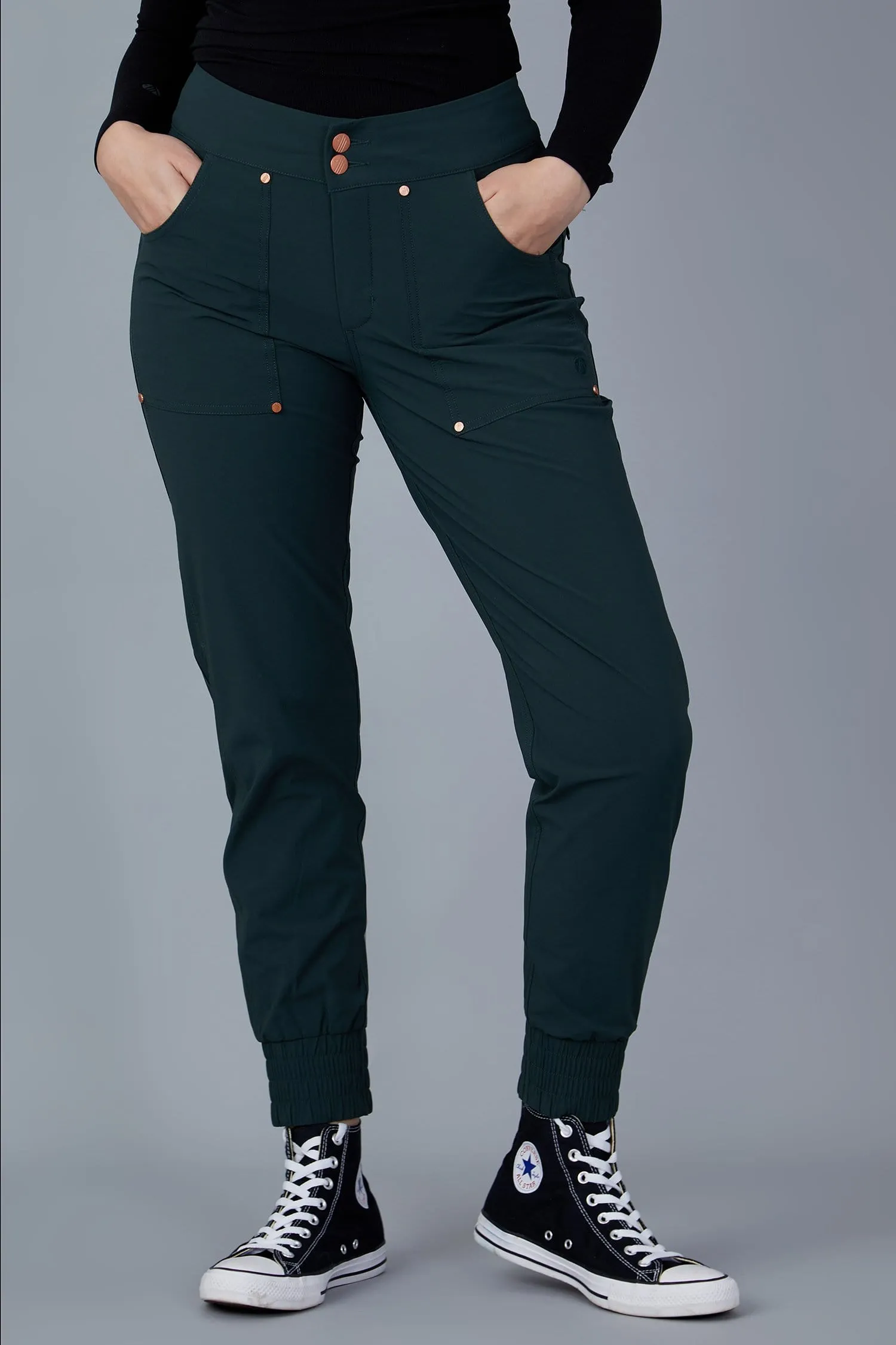 Casual Stroll Pants - Forest Green