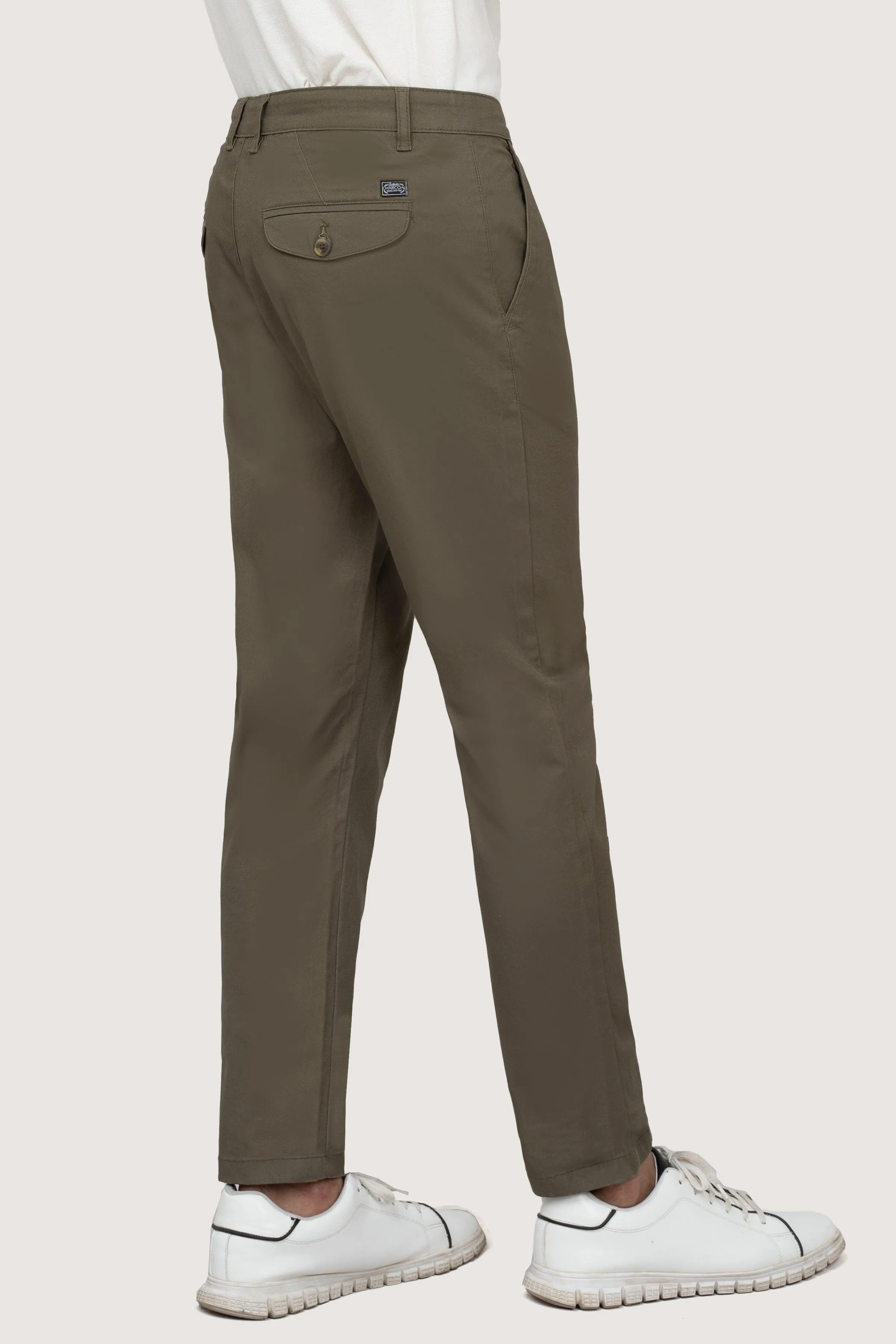 CROSS POCKET TWILL SLIMFIT DARK OLIVE PANT