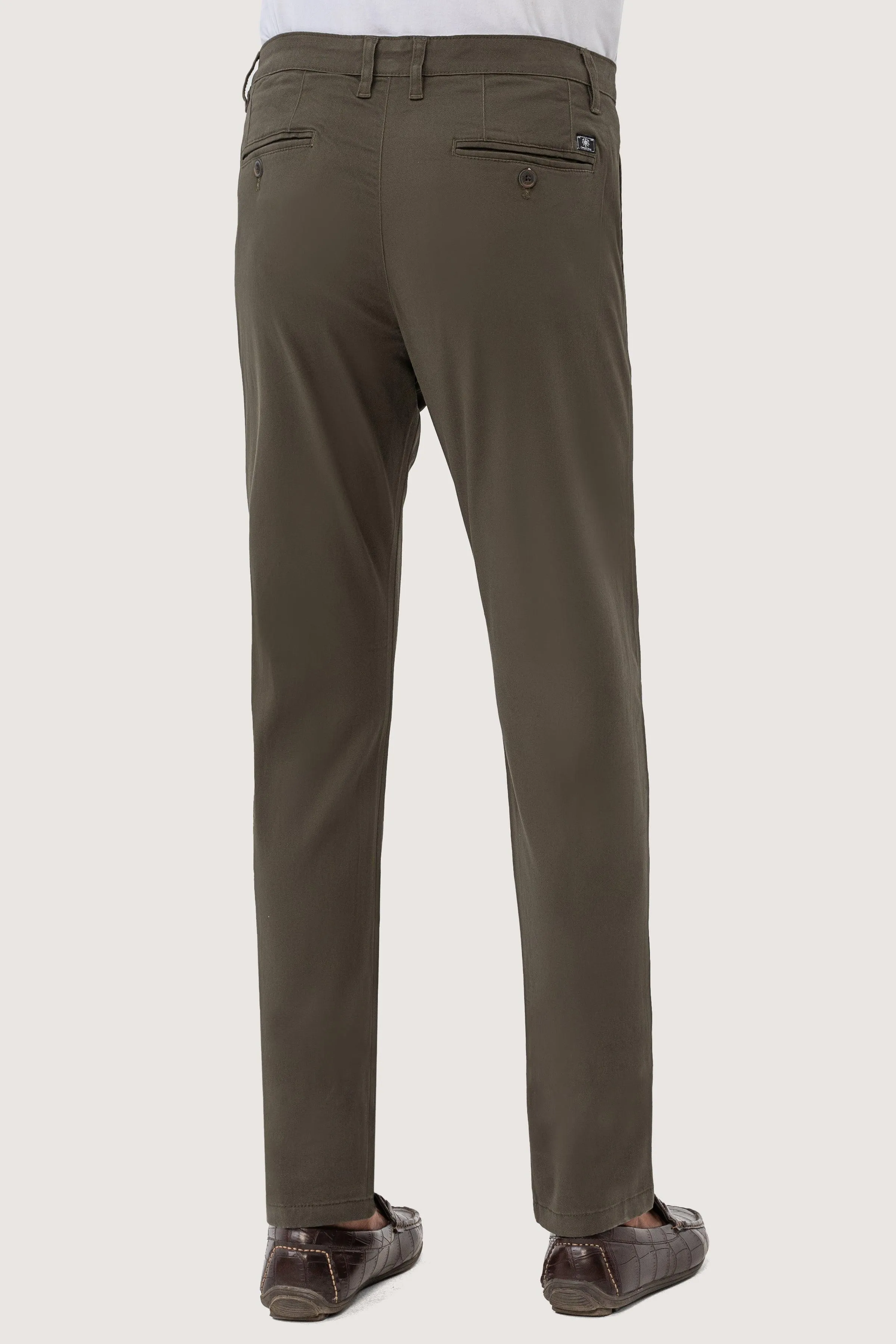 CROSS POCKET TWILL SLIMFIT PANT DARK OLIVE