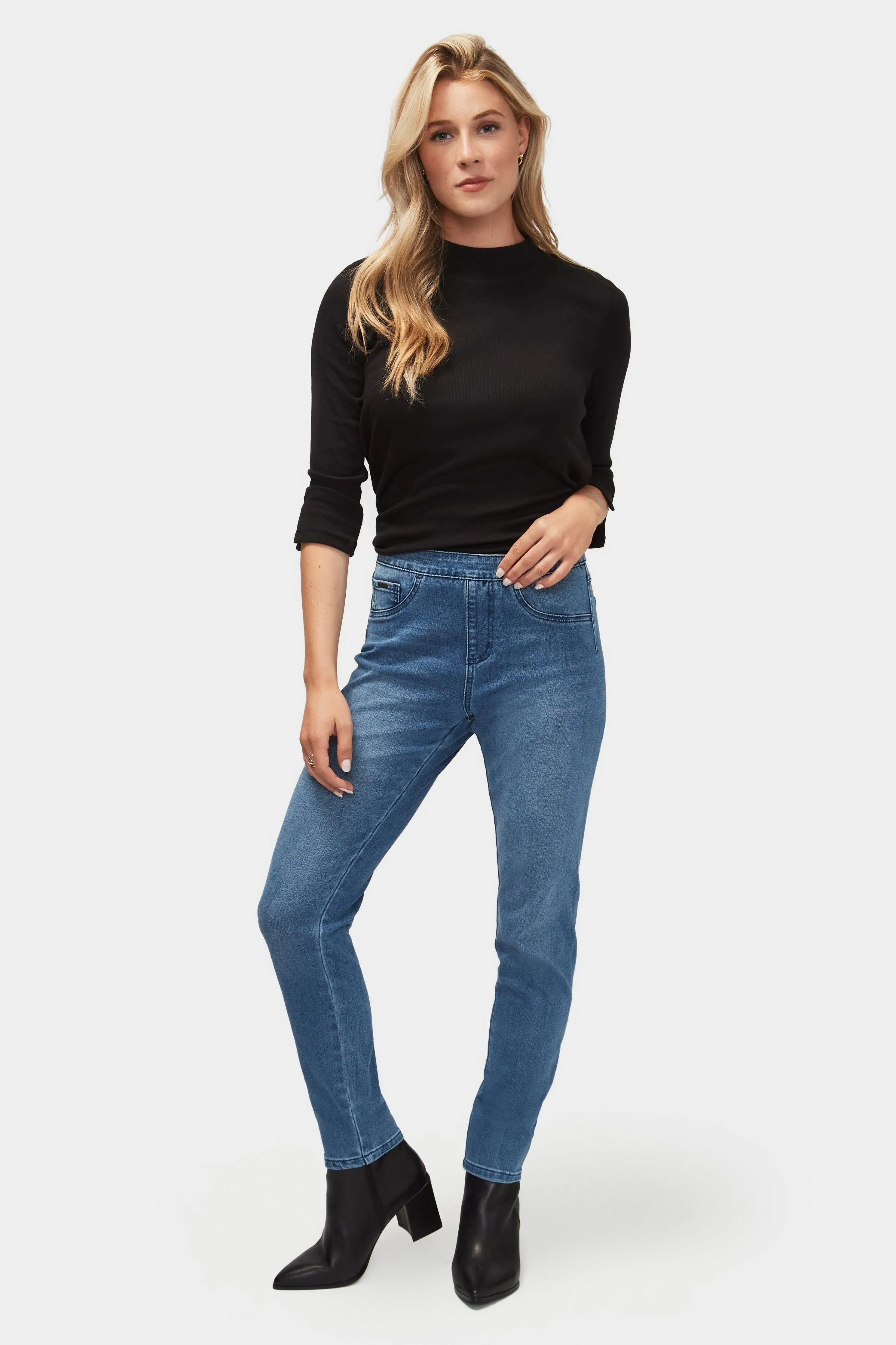 FDJ Pull-On Seamless Slim Ankle Jean - Style 2673902