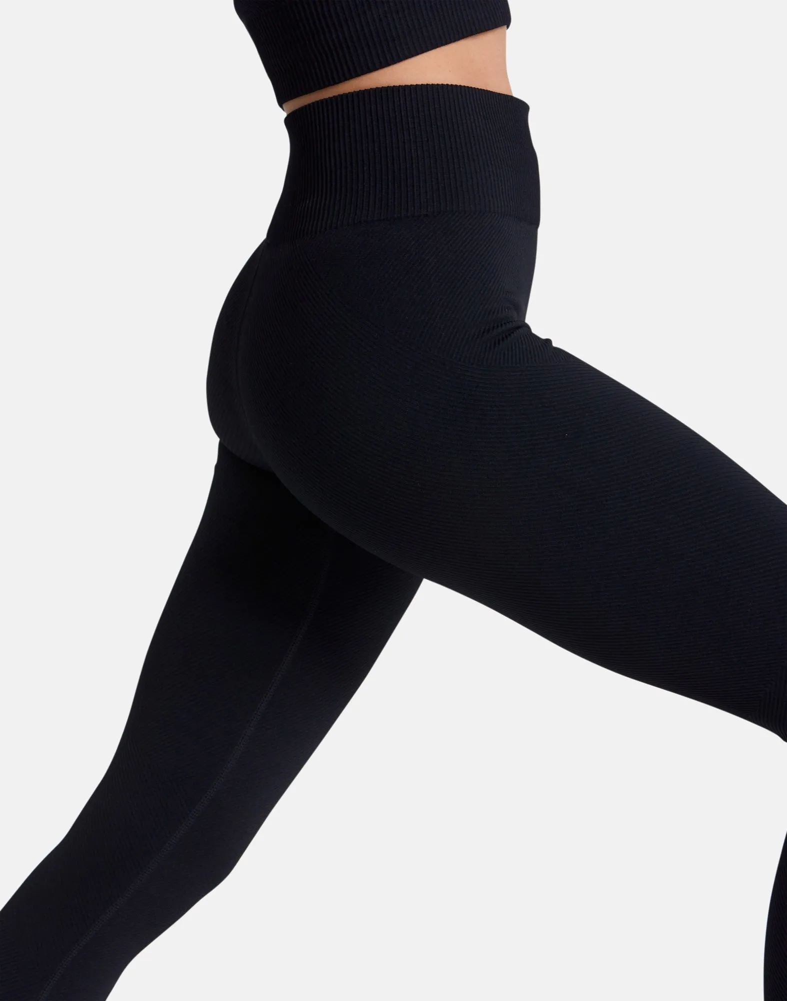 Gym Coffee Essential Knit Legging - Black