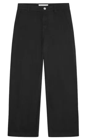 KCA 2070051 Posey wide high-rise twill pants 1300 black jet women