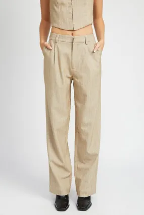 LILLIAN LOOSE FIT PINSTRIPE PANTS