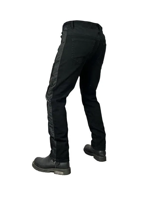 Men's Mesh Breathable Denim Anti-Fall Motorcycle Pants