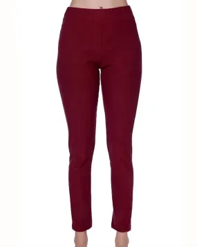 Mid Rise Leggings In Wine | Wine