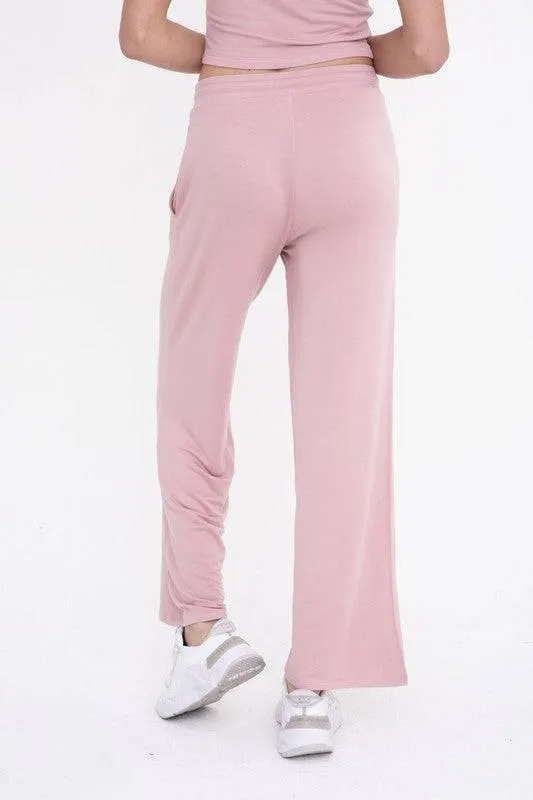 Mid-rise lounge terry pant