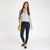 Navy Ponte Jeggings