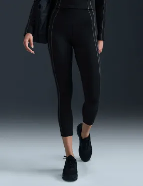 One High Waisted 7/8 Leggings - Black/Iron Grey