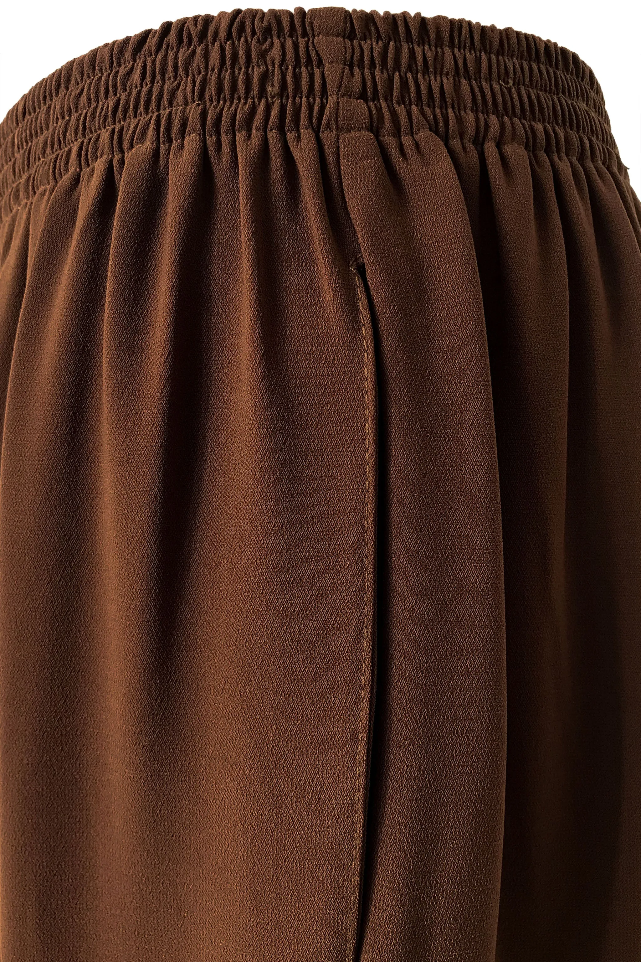 Rubber Waist Pant (Seluar Pinggang Bergetah) - Brown