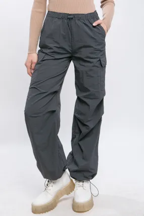 Slate Loose Fit Parachute Cargo Pants