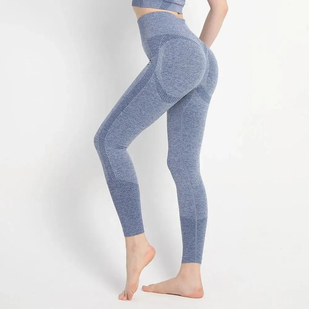 Sleek High-Waisted Yoga Leggings: Premium Seamless Fitness Wear