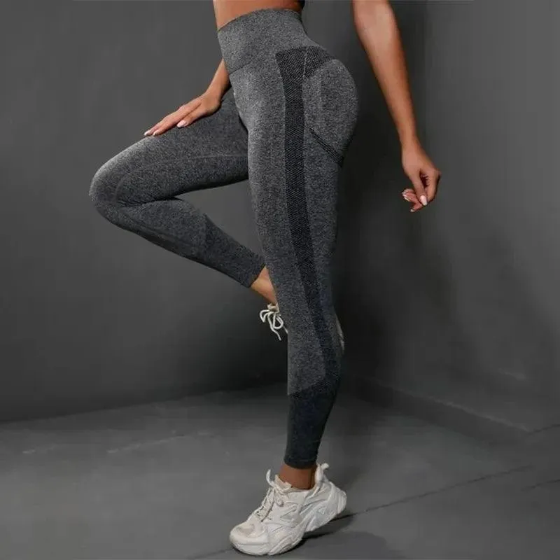 Sleek High-Waisted Yoga Leggings: Premium Seamless Fitness Wear