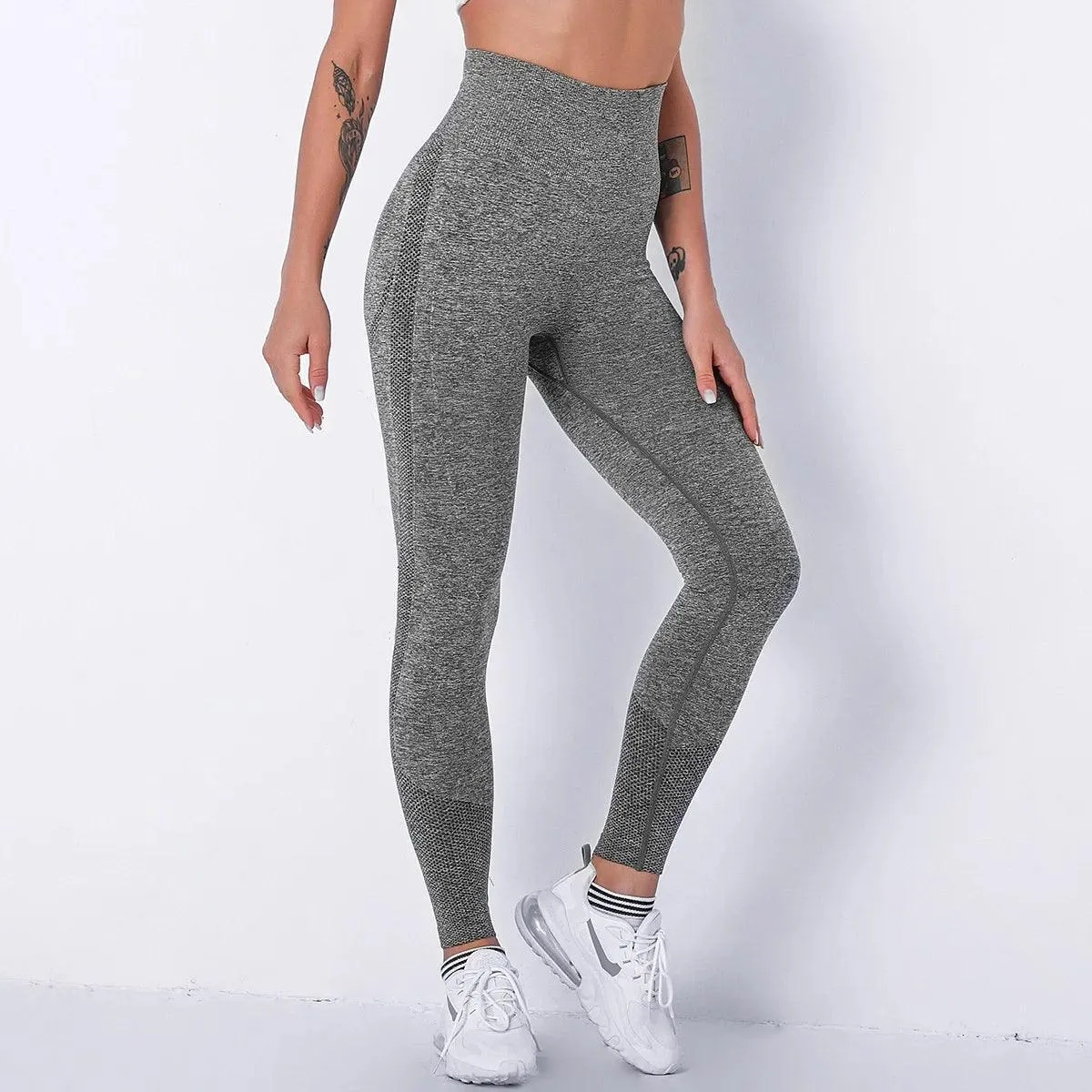 Sleek High-Waisted Yoga Leggings: Premium Seamless Fitness Wear