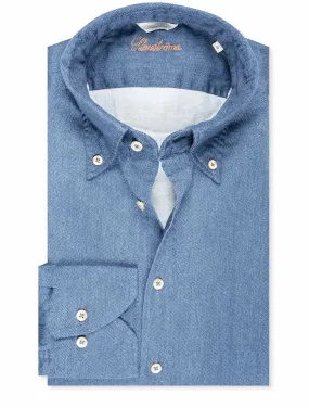 Sport Casual Fitted Shirt Blue