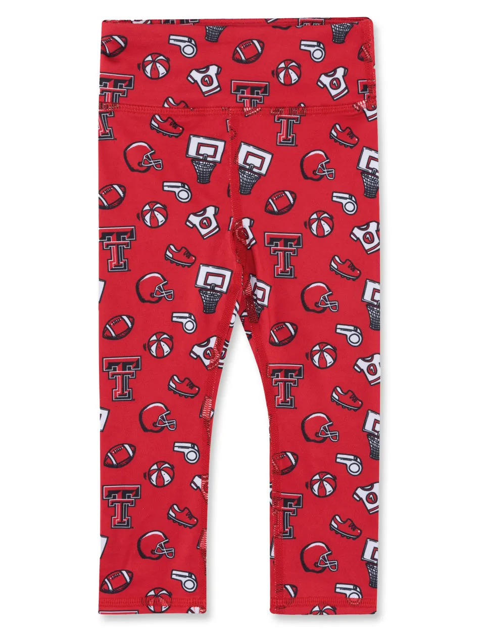 Texas Tech Zoozatz Toddler All Over Leggings