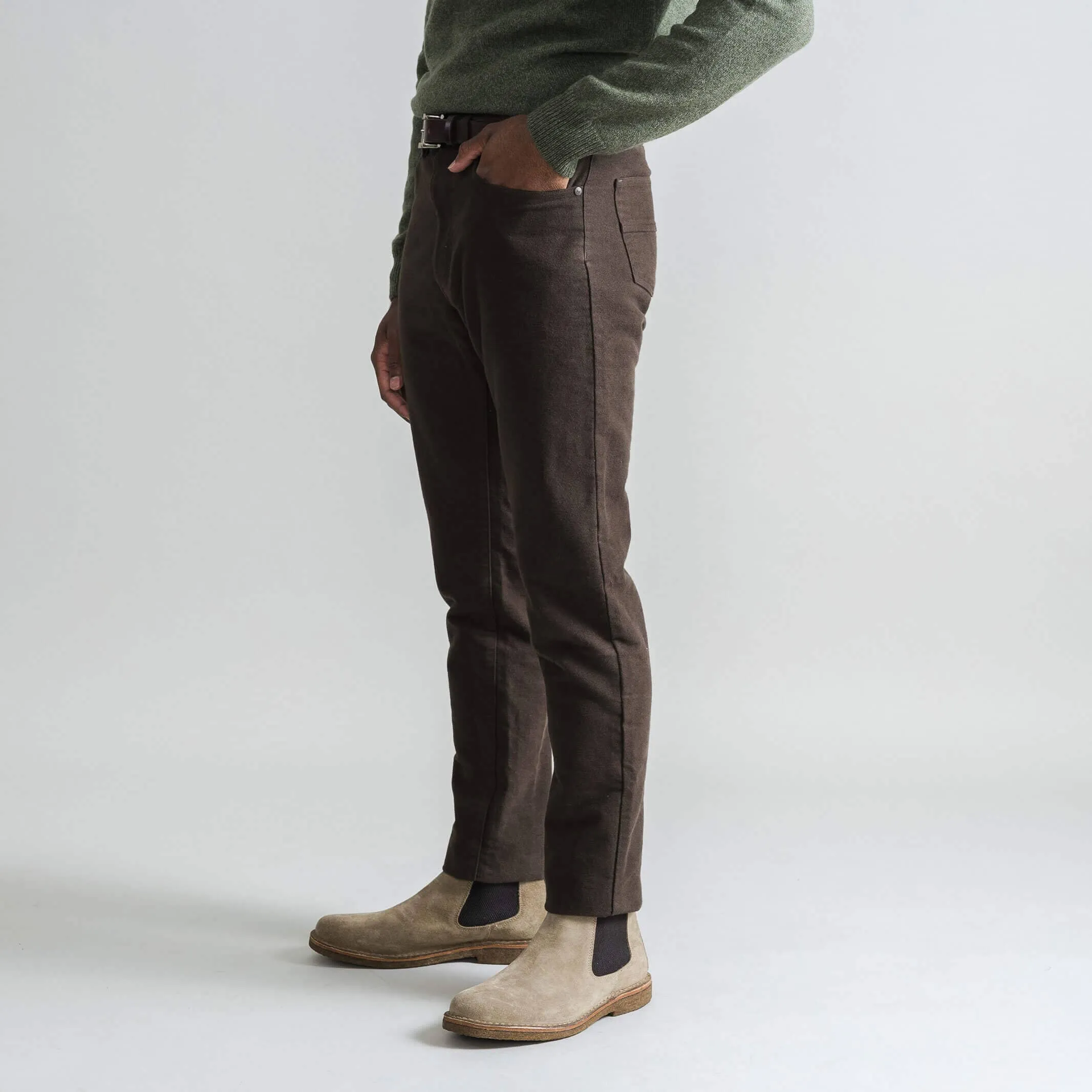 The Brown Moleskin 5 Pocket Custom Pant