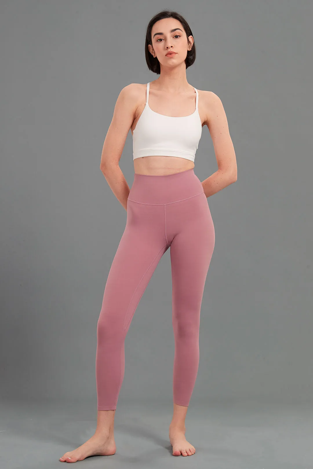 Ultra Soft Seamless High-Waist Plain Legging 25"