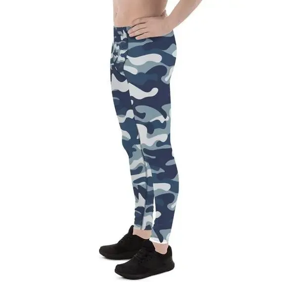 Urban Camo Army Pattern Men's Leggings | UPF 40, Moisture-Wicking