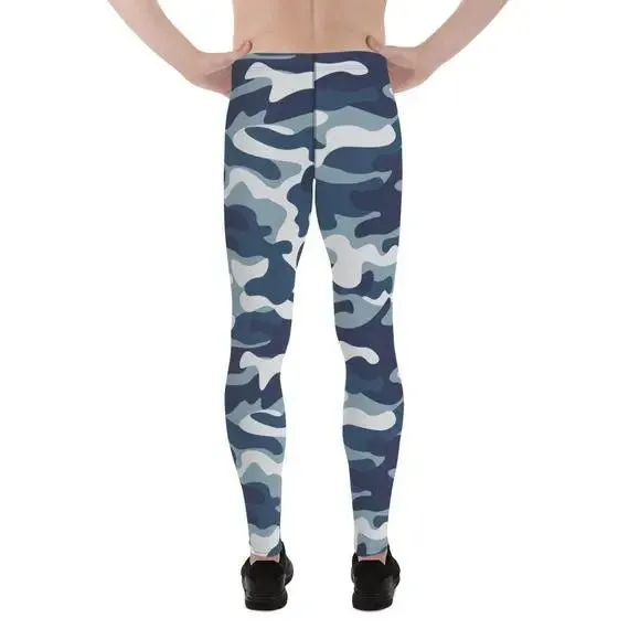 Urban Camo Army Pattern Men's Leggings | UPF 40, Moisture-Wicking