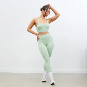 Vanquish Essential Sage Green Seamless Leggings