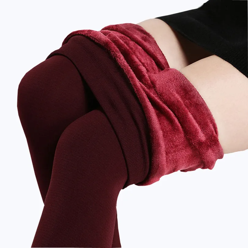 VenusFox Fashion Warm Velvet Cashmere Knitted Leggings