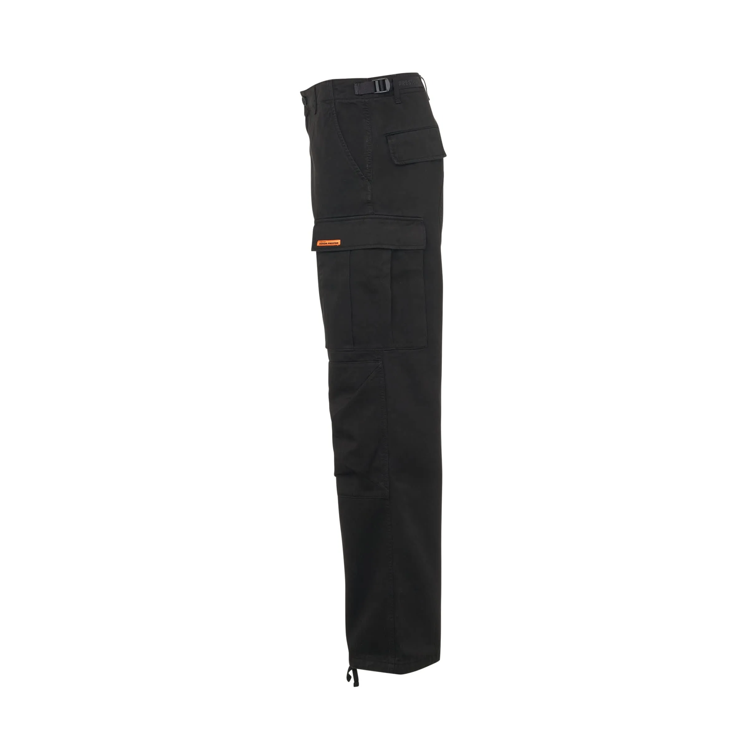 Vintage Wash Cargo Pants in Black